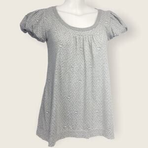 Pink Victoria’s Secret gray white heart top sz XS